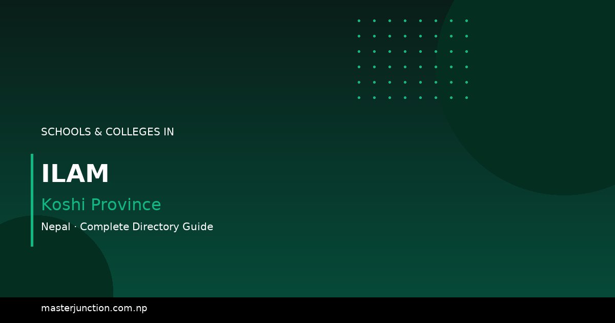 Discover the Best Schools in Ilam, Nepal